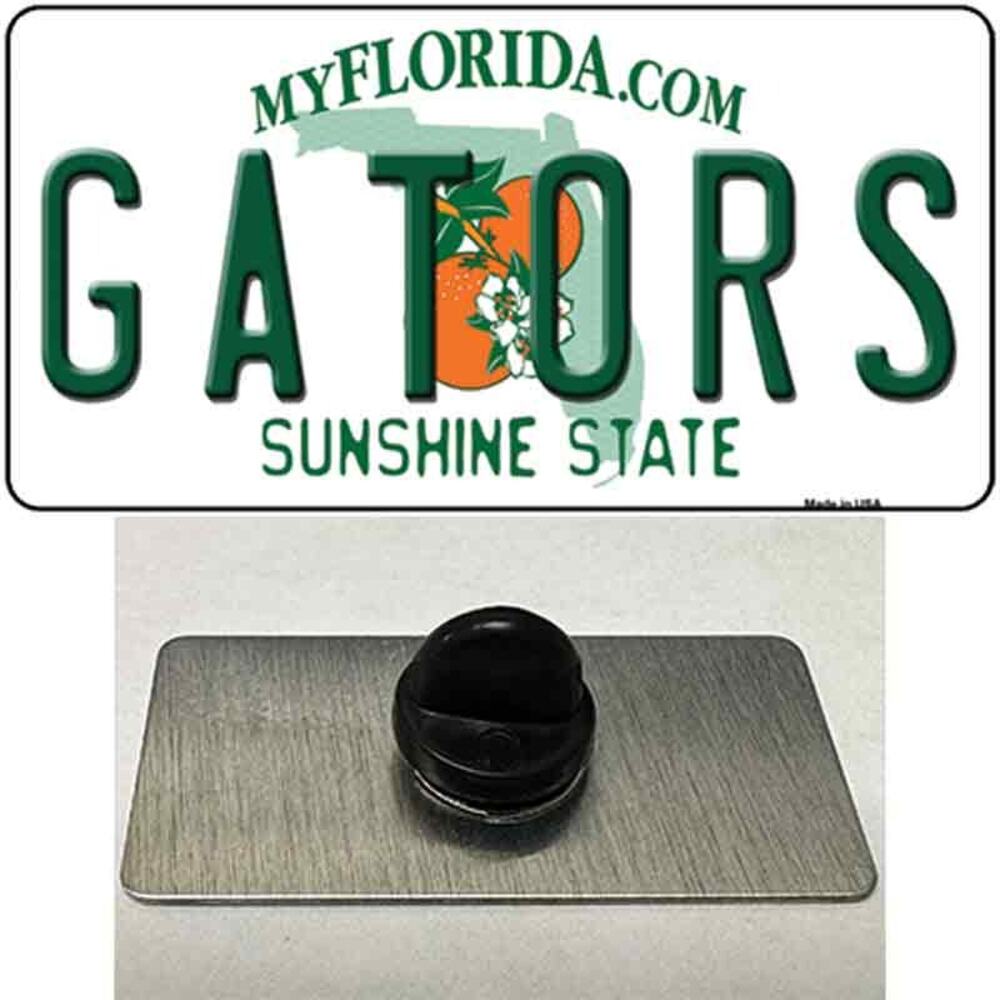Florida Gators Hat Pin Tag Novelty Metal Backpack Retro Football New 1.5"x.75"